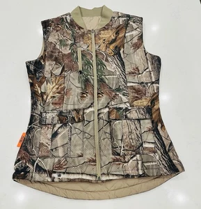 SHE Outdoor Realtree AP Reversible Vest Camo Women’s Size M Insulated Quilted - Picture 1 of 24