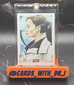Topps Star Wars Meiyo Emilia Clarke Qi'ra Sketch Card 1/1 by Lindsey Greyling - Picture 1 of 2
