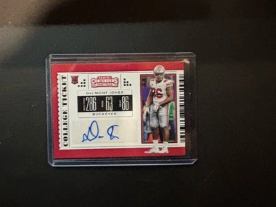 2019 Panini Contenders Draft Picks - College Ticket Dre'mont Jones #232 (AU, RC) - Image 1 of 2