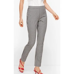 NWT Talbots Chatham Plaid Gingham Ankle Pant Size 4 (preppy cottage) - Picture 1 of 8