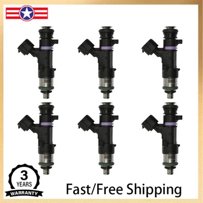 Set of 6 Fuel Injectors For 2005-2015 Nissan Xterra Armada 5.6L V8 4.0L V6 FJ750 - Image 1 of 4