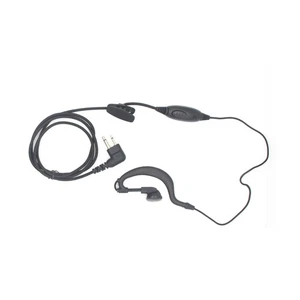 Auricolare walkie talkie spina M nero a forma di G con microfono PTT per radio Motorola - Foto 1 di 9