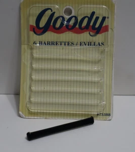 Goody Stay Tight Clasp Haarspange Haarspange 1995 schwarz 2 1/2" Vintage NEU - Bild 1 von 13