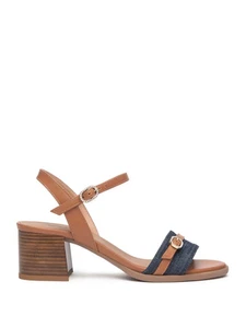 SCARPE SANDALI DONNA NERO GIARDINI E513435D PELLE 214 BLU ORIGINALE PE 2025 - Picture 1 of 5