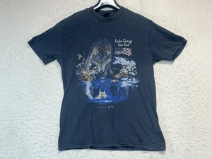 Lake George New York Wolf Hemd Faded Black Herren Größe M - Bild 1 von 9