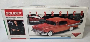 New Open Box! Vtg Unique Solidex V1957AA Aqua Blue 57 Chevy VHS Cassette Rewindr - Picture 1 of 11
