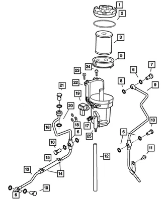 Elemento calentador de combustible Mopar genuino 5015586AA Foto 1 de 4