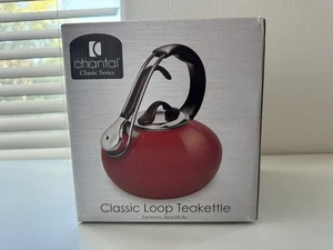 Chantal Classic Loop Red Teakettle 1.7 Qt – Whistling, New, Induction Ready - Picture 1 of 4