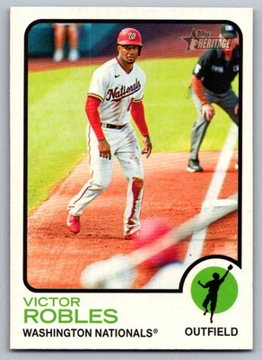 2022 Topps Heritage Victor Robles Washington Nationals #229 - Image 1 of 2