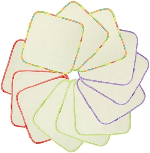 Babygoal Reusable Rayon from Bamboo Baby Wipes, 12 Pack Washable Small Size Sali - Picture 1 of 12