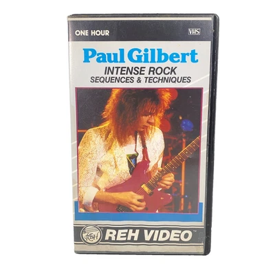 Paul Gilbert Intense Rock Sequences & Techniques (1988 REH Video, Clamshell VHS) - Image 1 of 4
