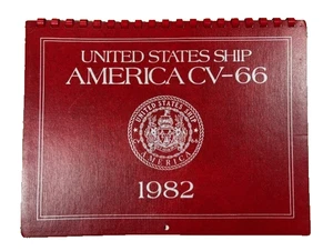 USA Schiff Amerika CV-22 1982 Kalender mit Fotos Dez 81 bis Jan 83 - Bild 1 von 20