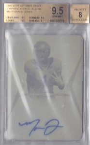 2012 Leaf Ultimate Draft #MJ1 Marvin Jones Autograph PLATE 1/1 - Picture 1 of 1