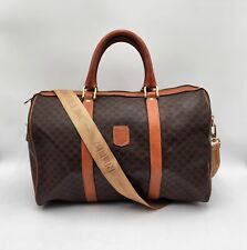 Celine Macadam Boston Travel Duffle Bag with Strap (Rare)