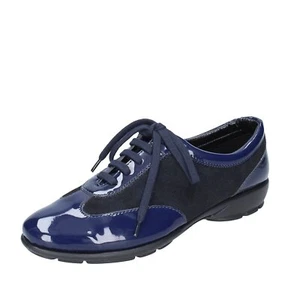Chaussures Femme THE FLEXX 9.5 (EU 41) Baskets bleu cuir verni daim EX175-41 - Photo 1 sur 5