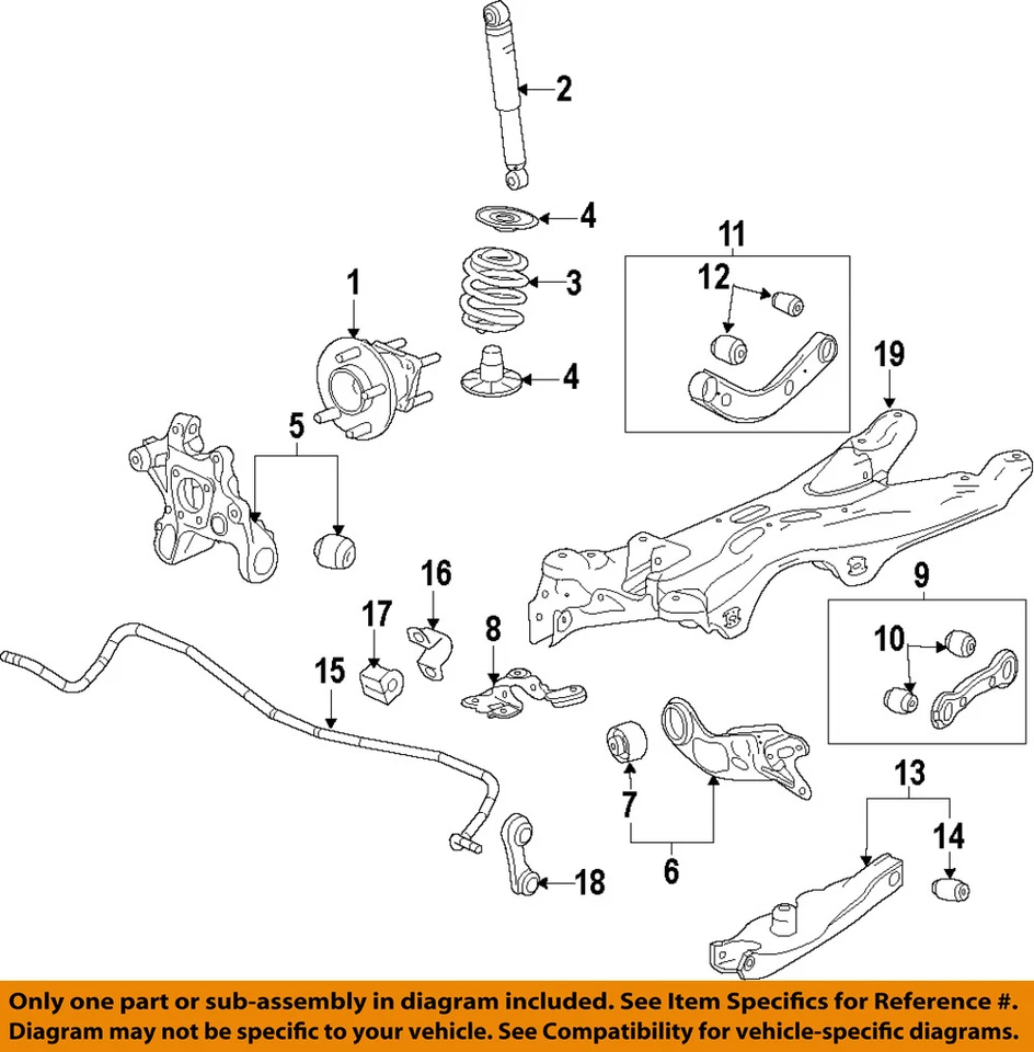 Suspensión trasera-resorte helicoidal Chevrolet GM OEM 08-10 Malibu 15829444 Foto 1 de 1