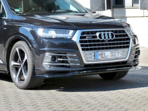 For Audi SQ7/ Q7 Sline Mk2 Front Diffuser Diffusor Maxton Design Gloss Black Abs - Picture 1 of 2