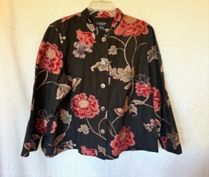 Citron embroidered Floral Butterflies Jacket Size 2X NWT - Bild 1 von 10