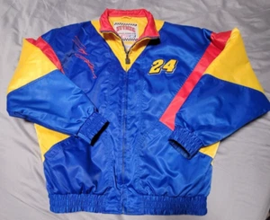 Rare Vintage 1997 NASCAR #24 Jeff Gordon Jacket Racing Nutmeg Size Large - Picture 1 of 16