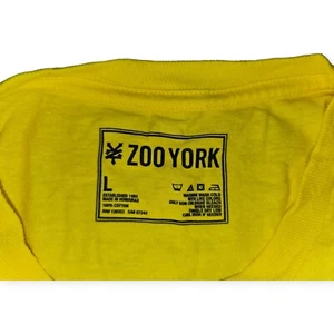 Camiseta Zoo York Amarilla Grande Gráfica Patinador Patinador Camiseta Algodón De Colección - Imagen 1 de 7