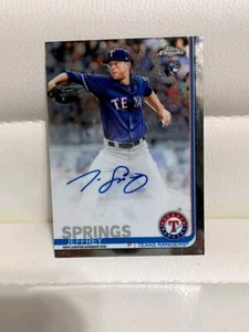 NICE! 2019 Topps Chrome JEFFREY SPRINGS AUTO RC RA-JS Tampa Bay Rays Baseball - Picture 1 of 2