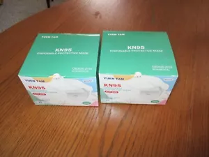 50 Pcs white slim small medium size KN95 Disposable Protective 5 Layer Face Mask - Picture 1 of 5