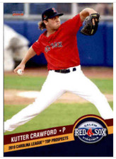 2019 Choice Carolina League Top Prospects #22 Kutter Crawford Rookie Red Sox
