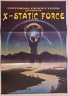 X-STATIC FORCE - A3 RAVE FLYER - 22/2/1992 - MID-KENT COLLEGE- EASYGROOVE- MINT!