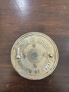 Walt Disney Dagobert Duck "Time is Money" Messing Wecker - Bild 1 von 3