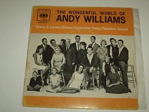 ANDY WILLIAMS *RARE OZ  7" E.P. ' THE WONDERFUL WORLD OF ' 1964 GC+ - Picture 1 of 2