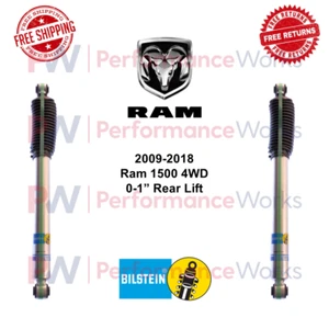 Bilstein B8 5100 Shock Absorber Pair 0-1" Rear Lift Fits 2009-2018 Ram 1500 4WD - Picture 1 of 10