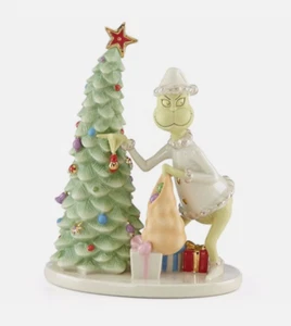 Neu im Karton KOSTENLOSER VERSAND Lenox Grinch Weihnachten Gauner Dr. Seuss Figur - Bild 1 von 11