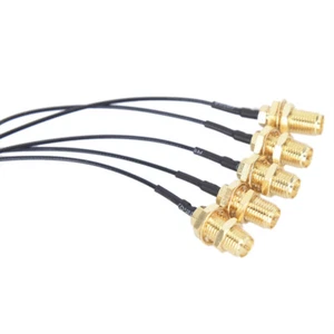5pcs IPX to RP-SMA Female UFL to RP SMA Connector WiFi Antenna Pigtail Cable_Z0 - Zdjęcie 1 z 10