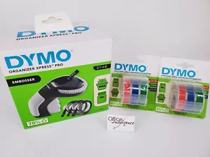 Dymo Organiser Xpress Pro Embosser Label Maker Black/Grey 9 ASST. TAPES 2175570B - Picture 1 of 5