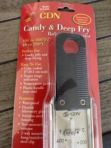 NEW STAINLESS STEEL CDN Candy and Deep Fry Ruler Thermometer - Model: TCG400 - Picture 1 of 5