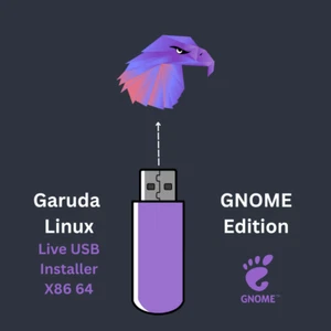 Garuda Linux Gnome 32GB Bootable USB Live & Install | Arch Linux Rolling - Picture 1 of 10
