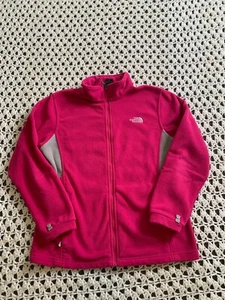 The North Face Girls Jacket Extra Large Pink Canyonlands Fleece Full Zipper - Picture 1 of 10