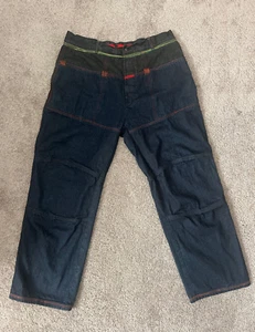 Marithe Francois Girbaud Mens 40 Super Rare Reggae Baggy Blue Skater Jeans /15A - Picture 1 of 10