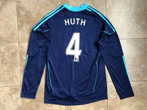 Maglia calcio manica lunga Stoke City Adidas Away 2010-2011 taglia L #4 Huth - Foto 1 di 13