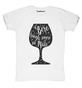 New T-Shirt Fiammata Uomo The Drink Triumphs Over Evil Gift Idea - Picture 1 of 1