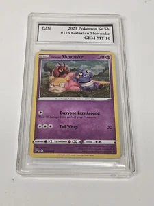 2021 Galarian Slowpoke SWSH126 Black Star Promo Holo Pokemon TCG PSg 10 Gem Mint - Picture 1 of 4
