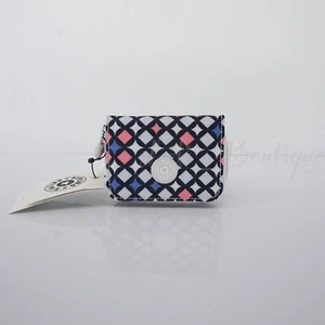 Kipling Tops Mini Wallet Zip Snap Card Case KI0809 Polyester Flourishing Maze 34 - Picture 1 of 9