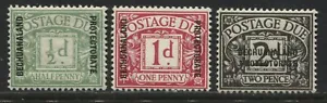 Bechuanaland 1926 Postage Dues 1/2d to 2d mint o.g. - Picture 1 of 1