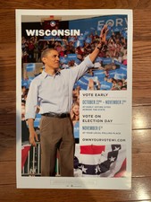 2008 OBAMA - WISCONSIN - STANDING PICTURE CAMPAIGN POSTER
