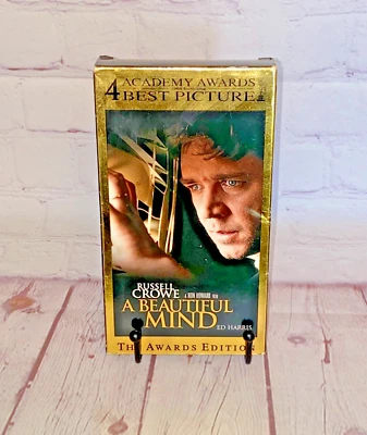 A Beautiful Mind VHS Universal 2002 Rated PG-13 Running Time: 2 hours 16 minutes - Image 1 of 4