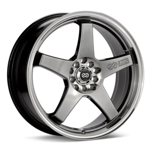 ENKEI EV5 Rim 17X7 5X100/5X114.3 Offset 38 Hyper Black (Quantity of 1) - Picture 1 of 3