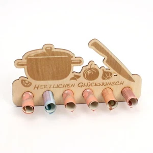 Dinero Regalo "Cocina" Cumpleaños - Porta Billetes de Madera - Imagen 1 de 9