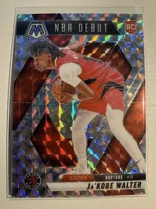 2024-25 Panini Mosaic Ja’Kobe Walter Red Mosaic Prizm NBA Debut RC #253 Raptors - Picture 1 of 2