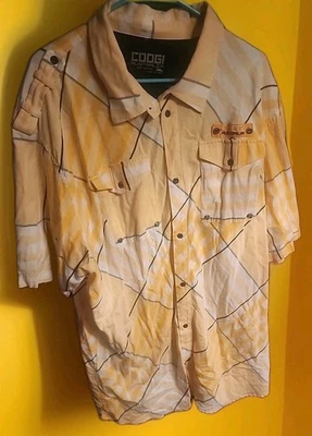 AUTHENTIC Coogi AUSTRALIA Shirt Mens 4XL Button Up VINTAGE Y2K EXCELLENT CR50 - Image 1 of 4