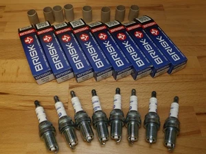 8x BRISK DR15YS-1 Silver Spark Plugs fit: Volvo S70 - 4.4 V8 - 2005 to 2010 - Picture 1 of 5